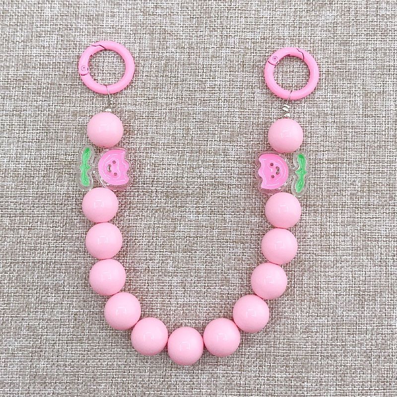 Accessori per gioielli fai da te con manipolo a goccia di olio color caramella, catena anti-camminamento con perline fatta a mano_voghion.com