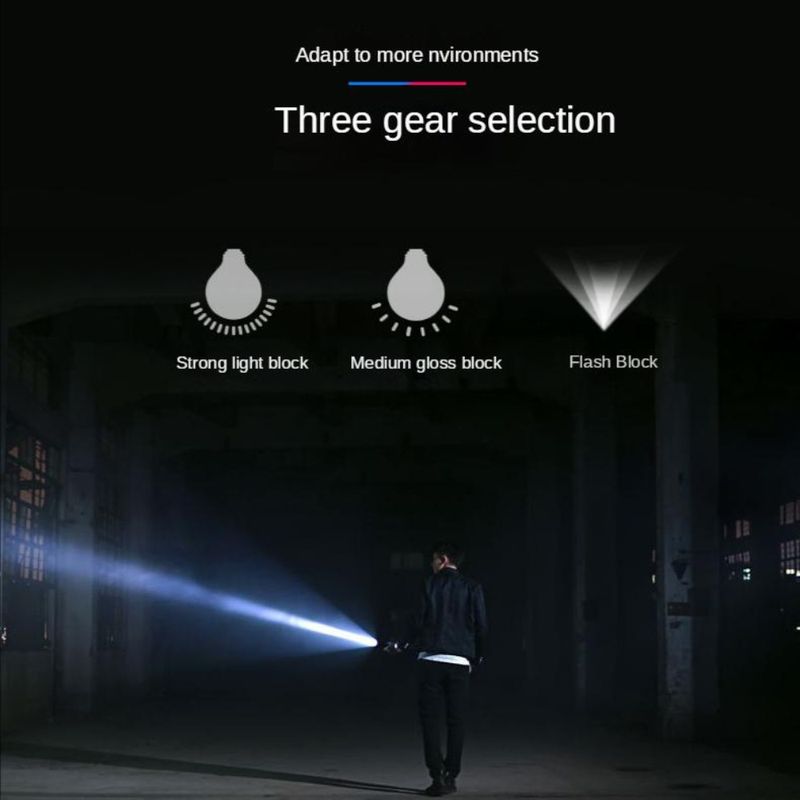 Lampe de poche à lumière forte T Mini lampe de poche de chargement USB lampe de poche multifonctionnelle à longue portée super lumineuse_voghion.com