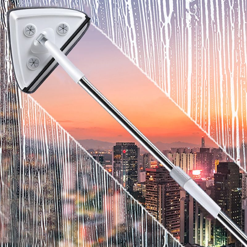 Asta telescopica per tergicristallo Spazzola per la pulizia delle finestre Pulisci vetri Strumento professionale per la pulizia delle finestre domestiche_voghion.com