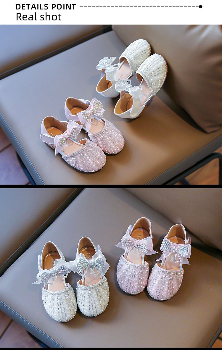 2023 neue Sommer Mädchen Prinzessin Schuhe Weichen Boden Strass Student Schuhe Kinder Kleine Mädchen Große Kinder Sandalen Trendy_voghion.com