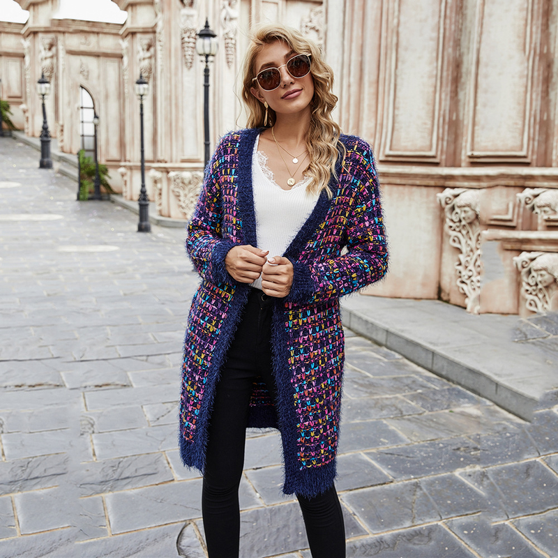 Dameskleding truien grote maten vesten jassen modieuze kleurrijke jassen_voghion.com