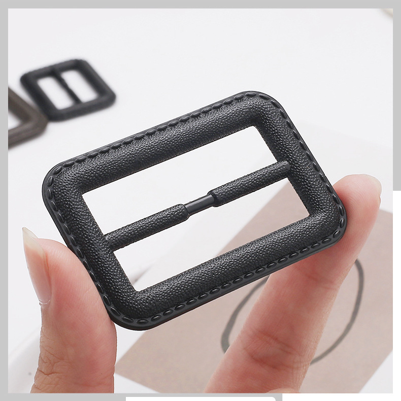 Unisex High-end coat trench coat Rectangular belt buckle Three-stop buckle Backpack adjustable buckle_voghion.com