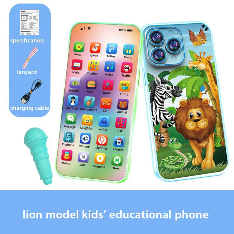 Children's Educational And Intelligent Mobile Phone - Multifunctional Learning Machine, Musical Simulation Toy For Boys And Girls。_voghion.com