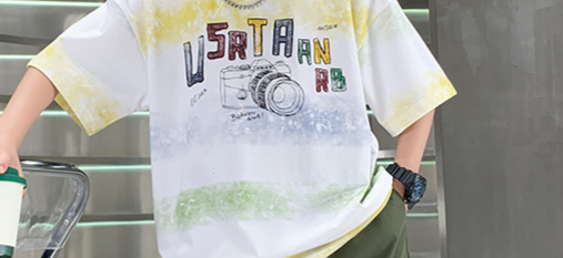 Boys' Summer Outfit 2-Piece Set - Short Sleeve Tee & Mid-Length Cotton Shorts With Letter Print | 85% Breathable Fabric | B-Class Safety Certified_voghion.com