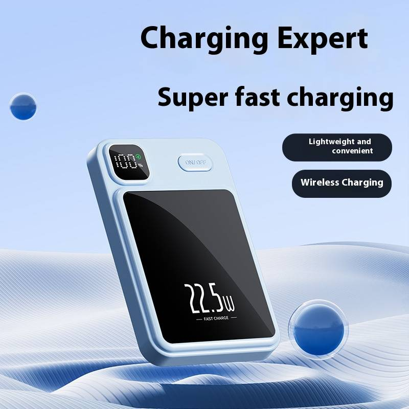Magnetic Wireless Power Bank 20000mAh With PD22.5W Fast Charging, Slim Portable External Battery For IPhone & Android, Compatible With MagSafe_voghion.com