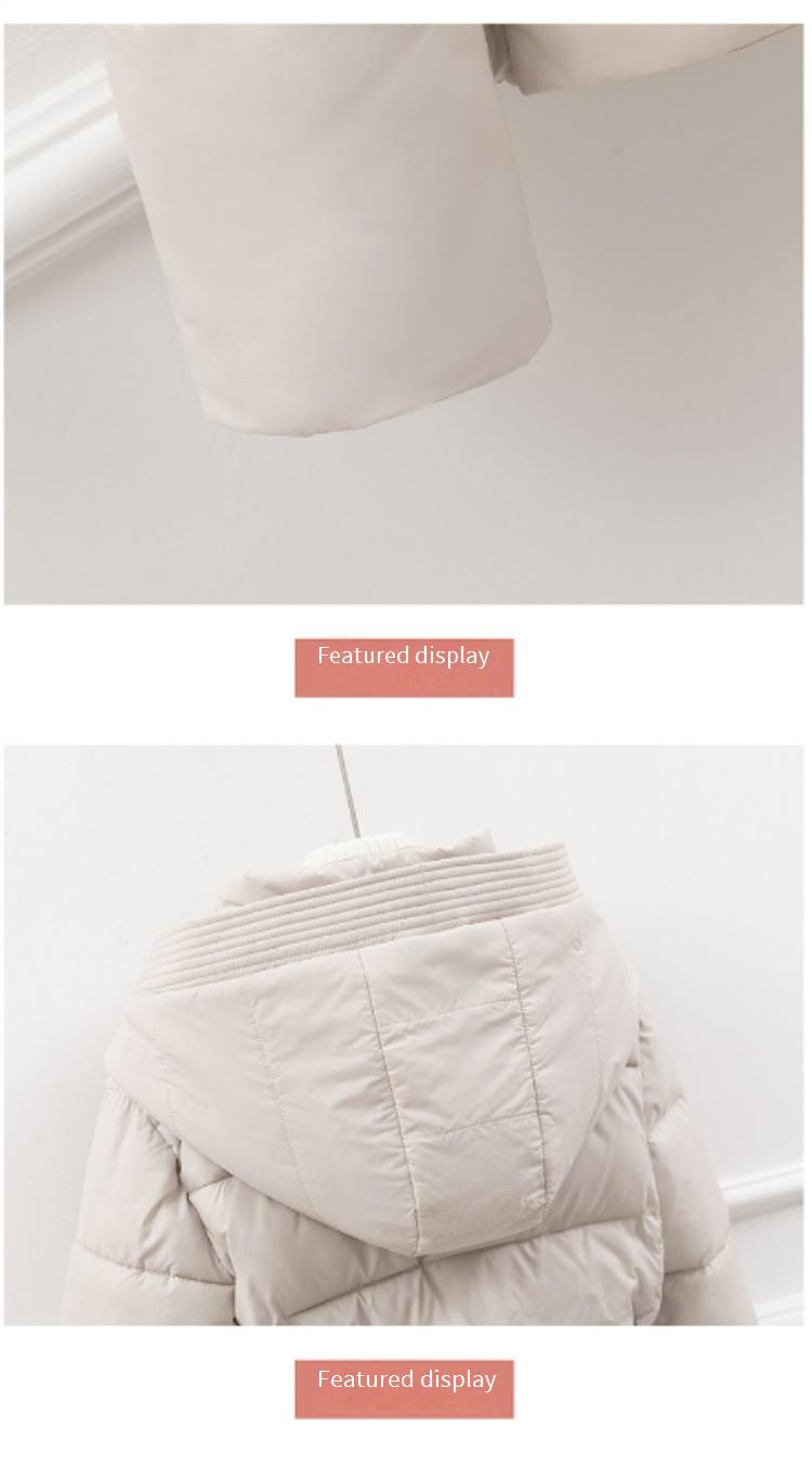 Modischer, verdickter Wintermantel für Damen, kurze Kapuzenjacke mit Taillenband, schmale Passform, warme und stylische Oberbekleidung_voghion.com