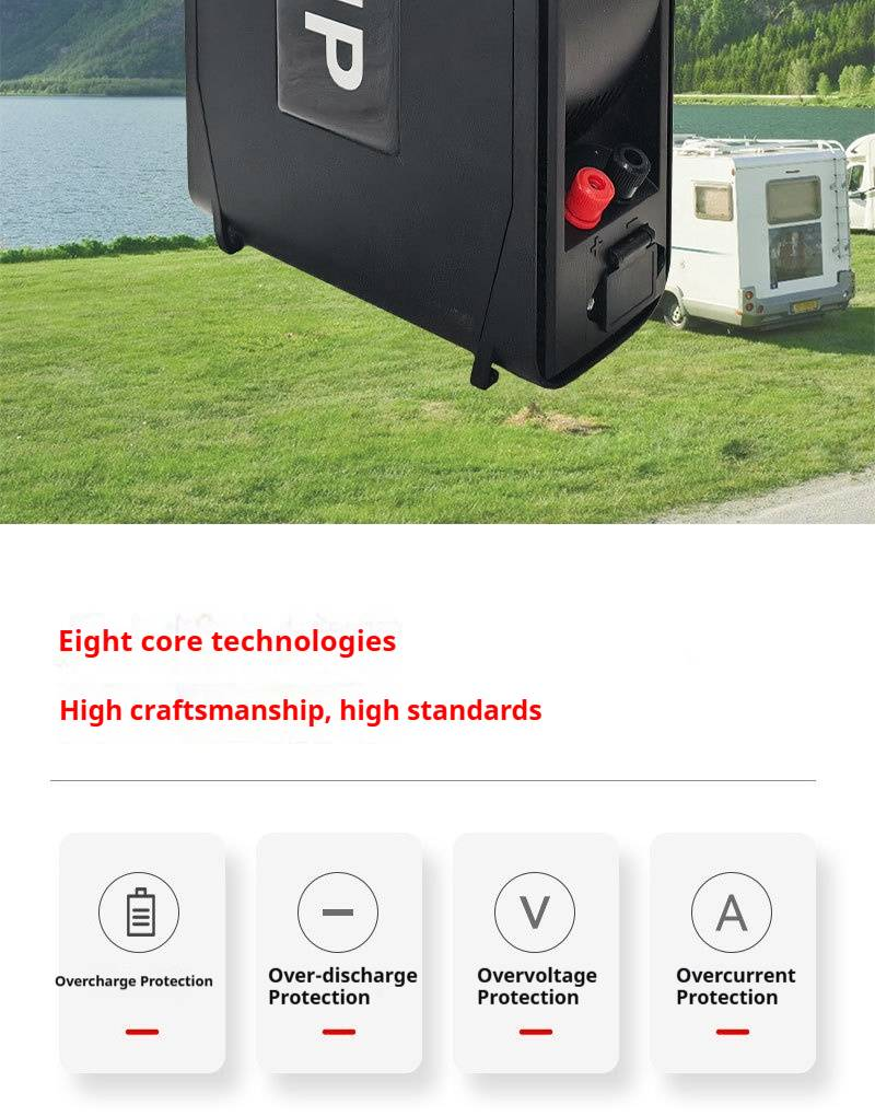 Draagbaar lithium-batterij-energiestation - 60V oplaadbare voeding met hoge capaciteit voor doe-het-zelf, bouw, kamperen en buitenactiviteiten_voghion.com