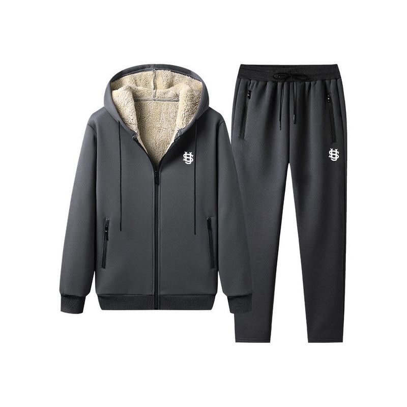 Hochwertiger, dicker Wintermantel für Herren – Langarm-Oberbekleidung aus Polyester mit Kapuze und entspannter Passform, Business-Casual-Stil (Grau, Schwarz)_voghion.com