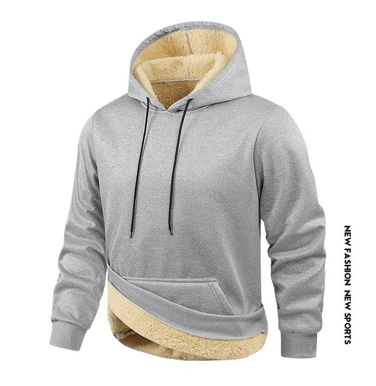 Kapuzenpullover in Euro-Passform – Gefüttert mit angerautem Fleece, Oversized Streetwear Essential (S-XXXL, Tech Polyester, Minimalistisch Monochrom)_voghion.com