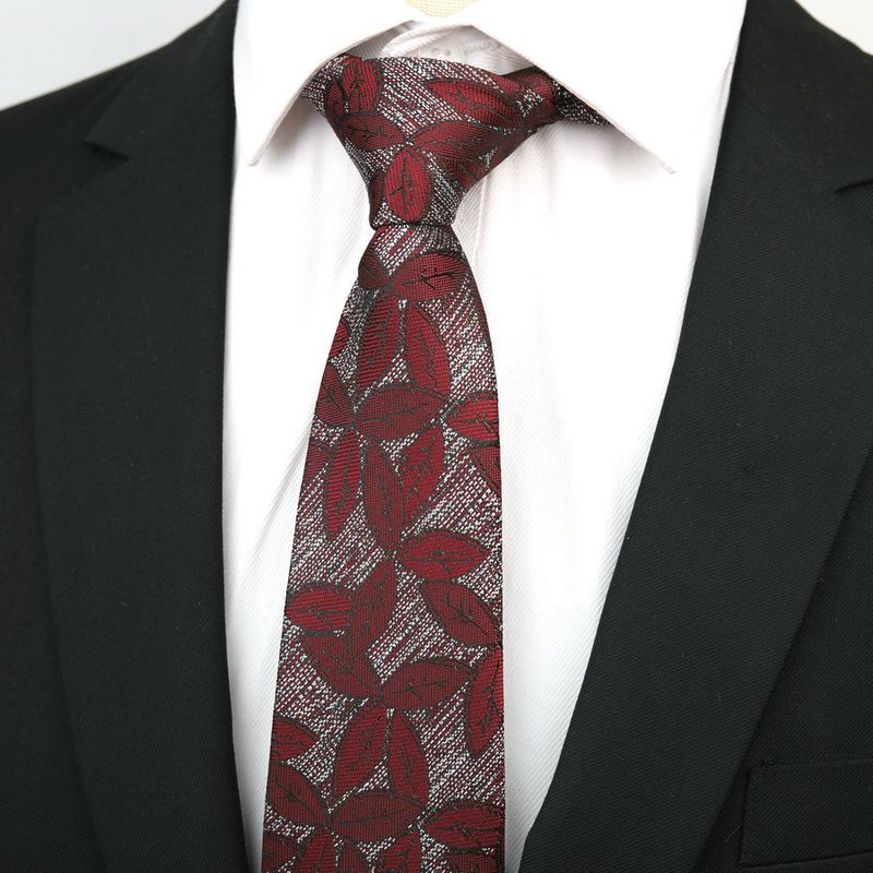 für Herren, formelles Business, trendig, Bräutigam, Hochzeit, professionelles Anzughemd, Paisleymuster, Rot, Schwarz, Blau, Handkrawatte, 8 cm_voghion.com