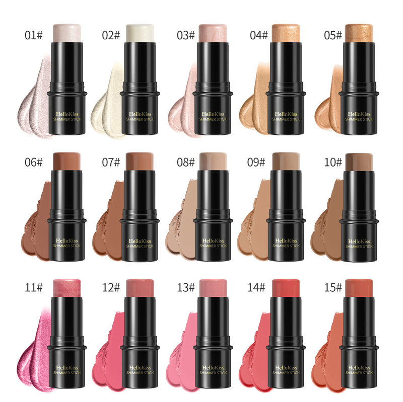 HelloKiss verhelderende reparatiestick driedimensionale gezichtsbasis meerkleurige highlight-schaduw concealer make-up_voghion.com