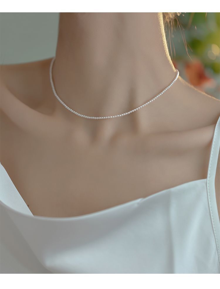 Xiaomi Highlight Einfache Elegante Perlenkette High-End Gold Choker Vielseitiger Schmuck Schlüsselbeinkette_voghion.com