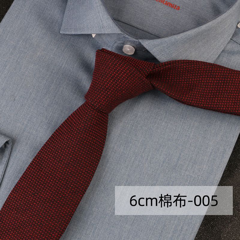 Cravatta britannica annodata a mano, stile college retrò, casual giapponese, colore scuro, in cotone, a quadri piccoli, fornitura diretta dalla fabbrica_voghion.com