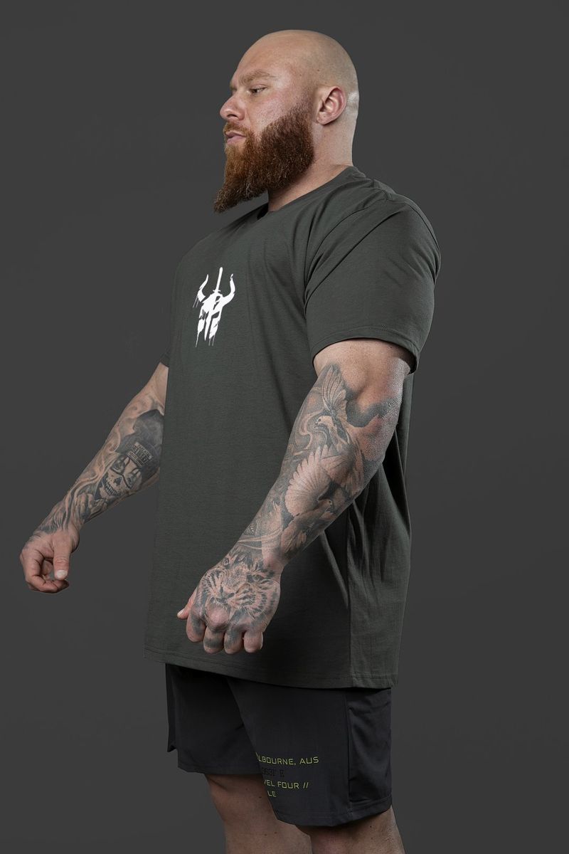 Muscle Vår/Sommar Nya mäns Sport Fritid Gym Träning Löpning Lösning Andas utomhus Kortärmad T-shirt Topp_voghion.com