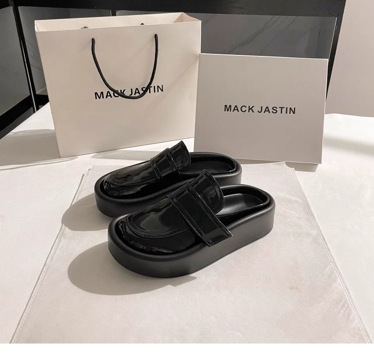 Baotou Mezze Ciabatte da Donna Scarpe da Pane 2025 Nuovi Sandali con Suola Spessa e Pedale Singolo alla Moda_voghion.com