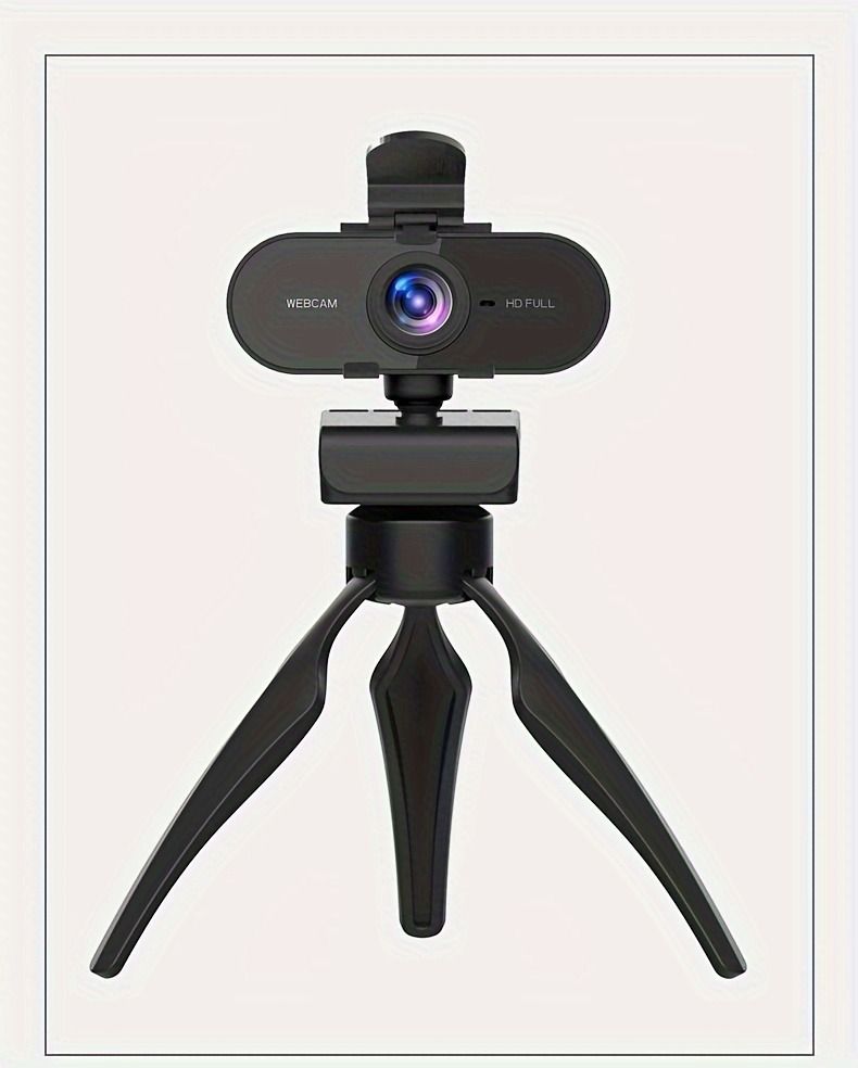 1080P Full HD Computer Webcam With Microphone Voice Call Conference Live Privacy Cover Stand Gaming Binding Live Web_voghion.com