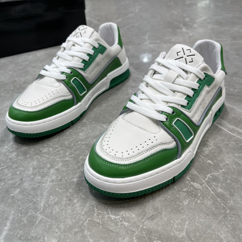 Origin genuine leather small white new product top layer cowhide panda board casual men's shoes_voghion.com