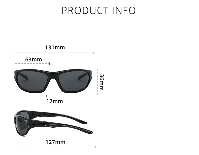 Unisex Polarized Sports Sunglasses For Cycling/Running/Mountaineering - UV400 Windproof & Dustproof Protection With Lightweight TR90 Frame_voghion.com