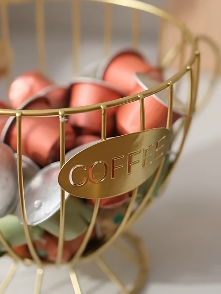 Decoração Woodbird Estilo Escandinavo Leve Luxo Prateleira para Armazenamento de Lanches e Doces Suporte para Mesa de Café Expositor para Cápsulas de Café_voghion.com