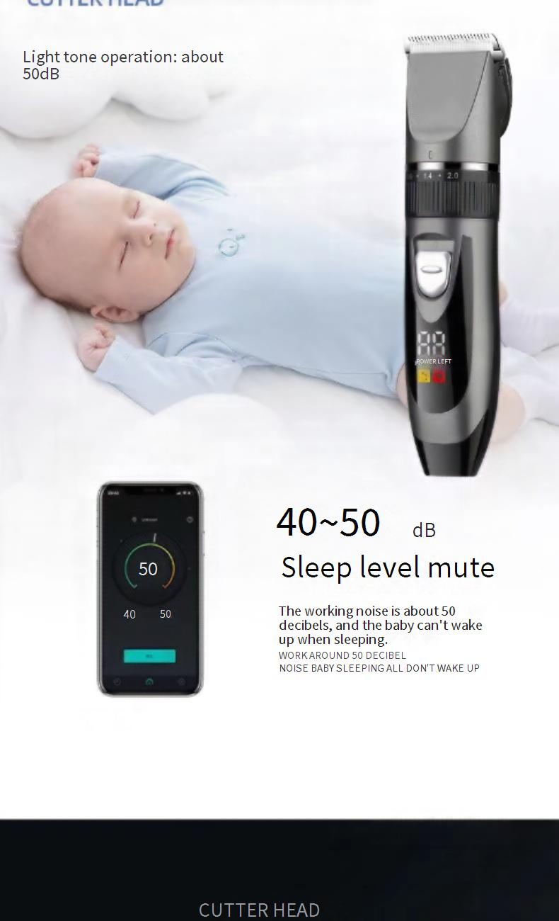 Cortapelos eléctrico, cortadora de pelo eléctrica, cortadora de pelo eléctrica recargable, afeitadora eléctrica autoafeitadora, uso doméstico_voghion.com