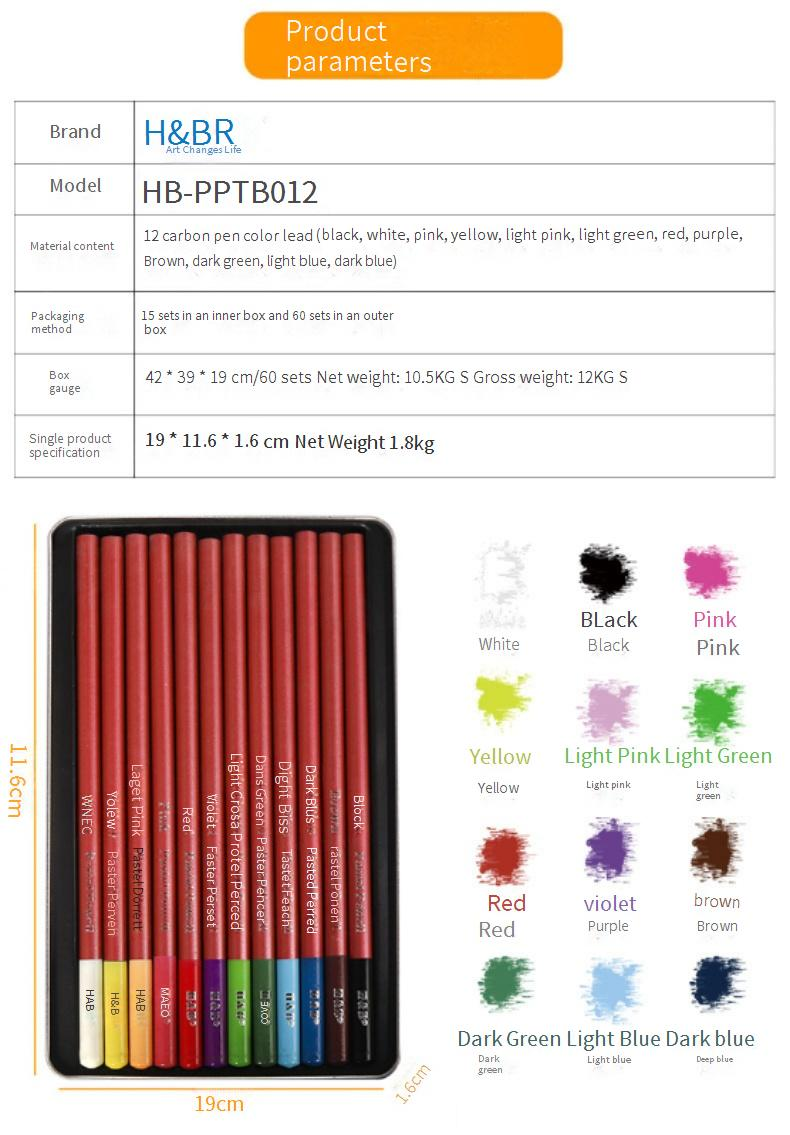 12-Color Charcoal Pencil Set In Metal Tin - Premium Sketching & Drawing Art Supplies For Artists & Beginners_voghion.com