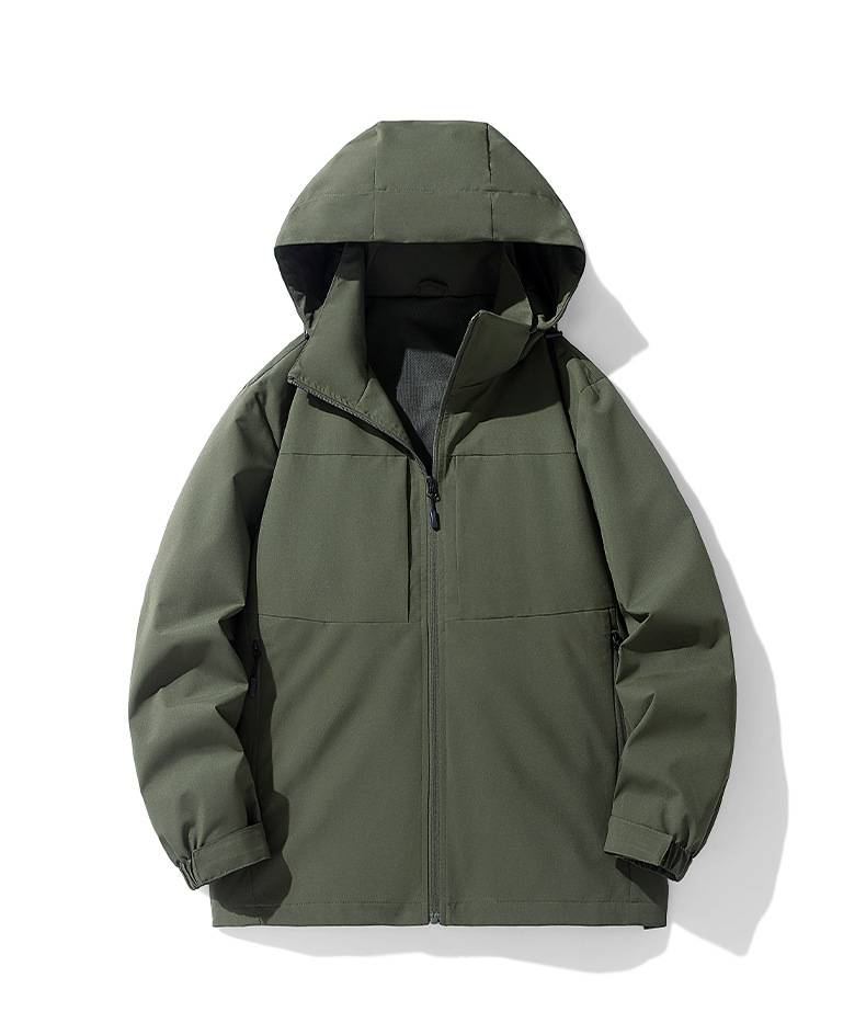Leichte, wasserdichte Windjacke mit Kapuze für Herren – atmungsaktiver Outdoor-Sportmantel zum Wandern, Laufen und für den Alltag_voghion.com