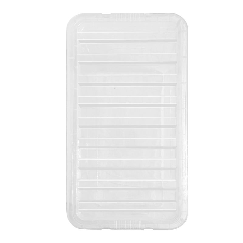 Extra Large 110L Plastic Storage Boxes With Lids – Clear Stackable Organizers_voghion.com