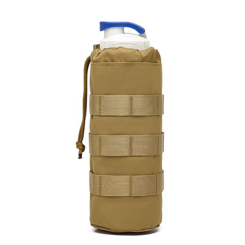 Bouteille d'eau à manchon isolé Molle, multifonctionnelle, extensible, suspendue, petite taille, sac de rangement extérieur en maille_voghion.com