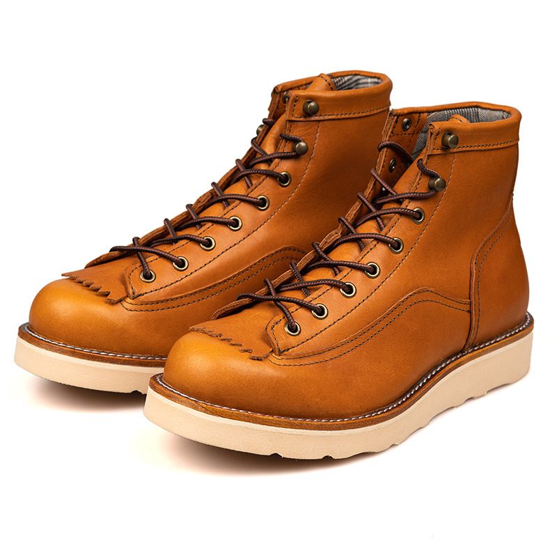 Chaussures de travail montantes Martin tendance de la série européenne Warm pour hommes, bottes décontractées britanniques de style coréen pour l'automne et l'hiver_voghion.com