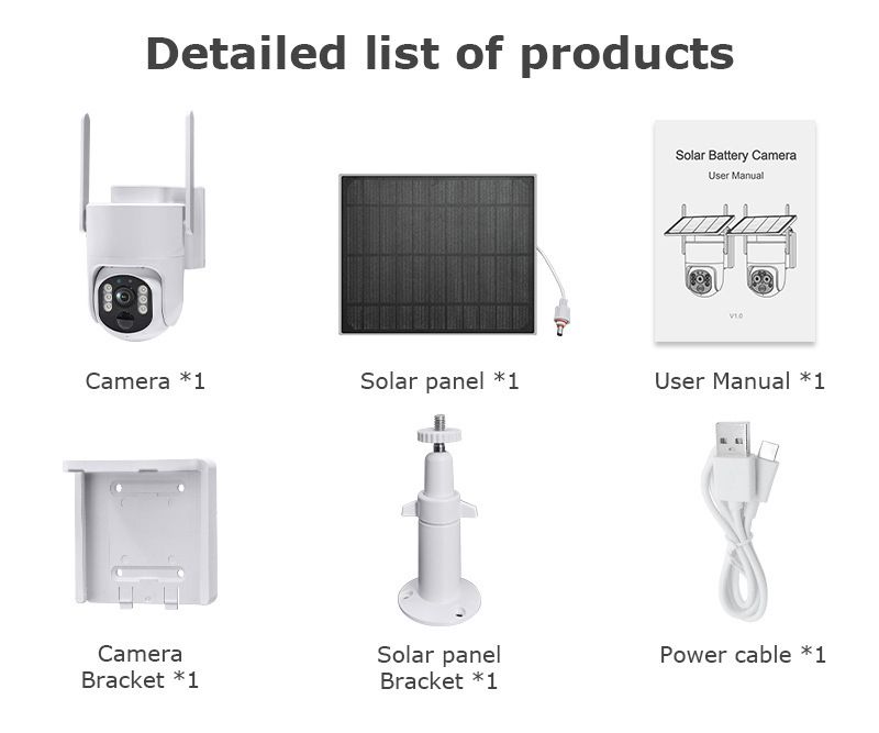 4G Solar Camera Outdoor 3 Million HD Full Color Low Power Consumption Solar Camera_voghion.com