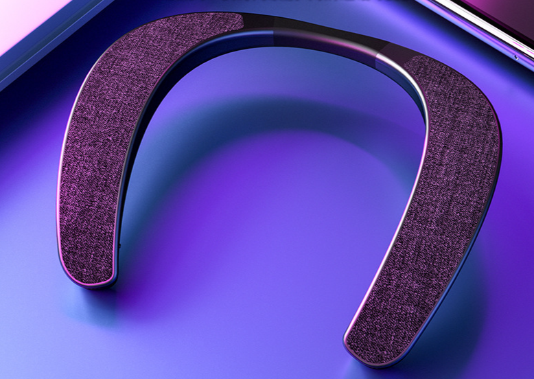 New Neck-Hanging Wireless Bluetooth Fabric Subwoofer Stereo Open Audio Gaming Speaker_voghion.com