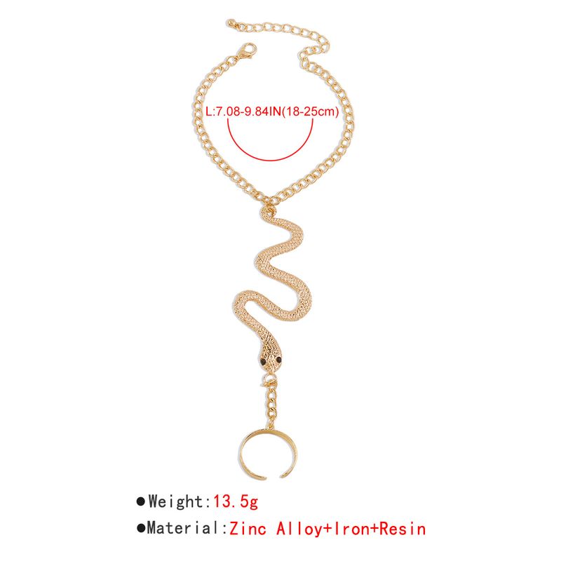B1931 Ornament Gotisk Overdrevet Edderkopp Slange Sommerfugl Unik Ringarmbånd, Kvinne_voghion.com