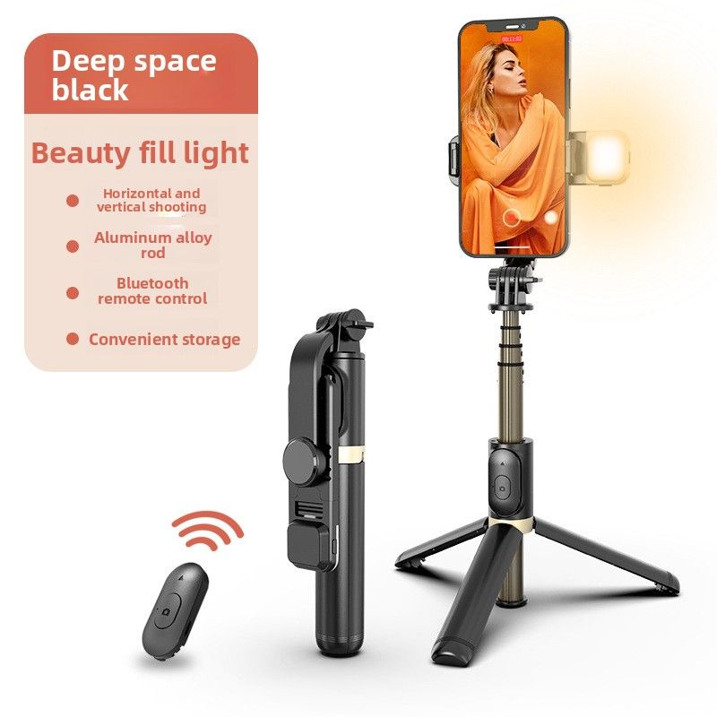 Bluetooth Mobile Phone Selfie Stick Q03s Handheld Douyin Photo Live Broadcast Integrated Tripod Desktop Bracket Telescopic Rod_voghion.com