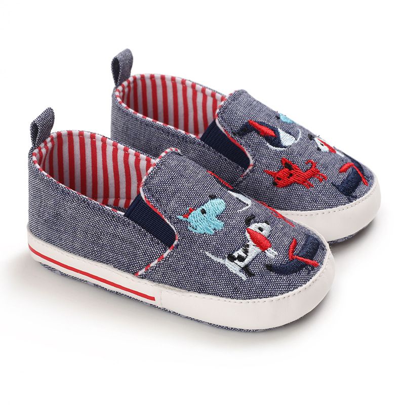 Mother & Kids Spring and autumn 0-1 year old baby cartoon canvas shoes_voghion.com