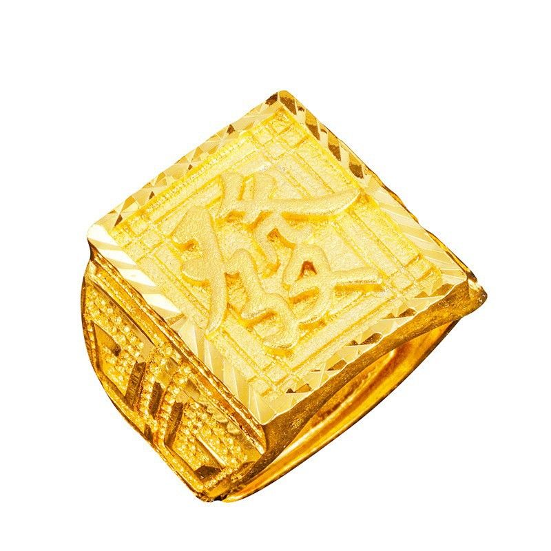 Capelli dorati autentici placcati in rame, dominanti e di alta qualità, con il carattere "fu" che apre l'imitazione del vietnamita maschile_voghion.com