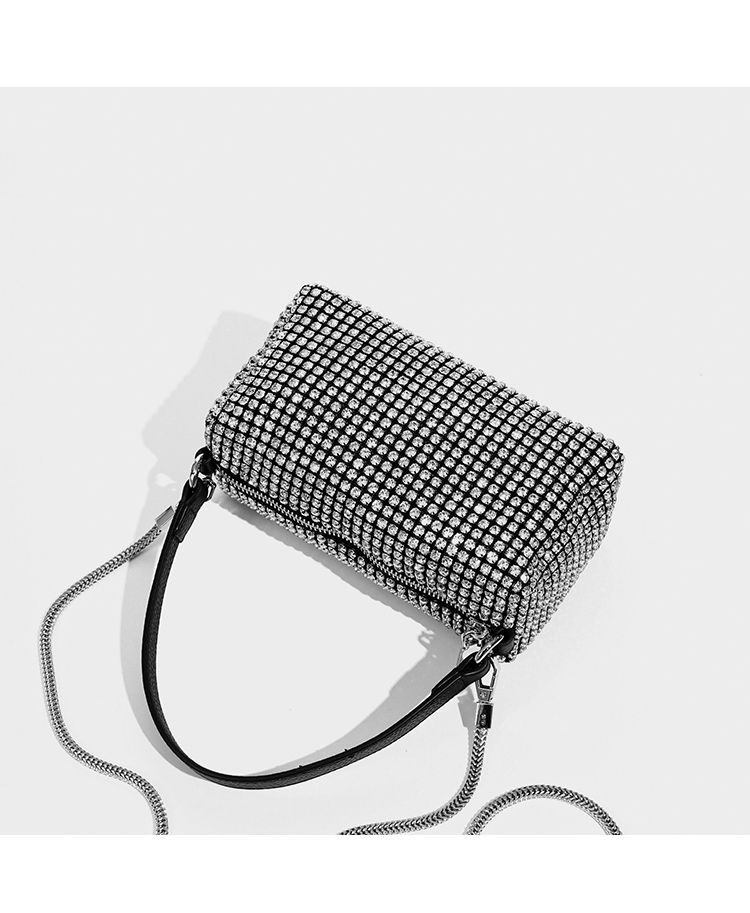 Trendy King Soft for Women's New A Shiny Full Diamond Texture W Crossbody Handheld Underarm Bag_voghion.com