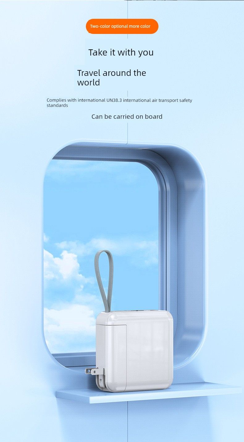 Auraro Power Bank kolm-ühes lipulaevpood koos kaabliga üliõhuke kompaktne kaasaskantav 2024 uus saabumine kiirlaadimine suur_voghion.com