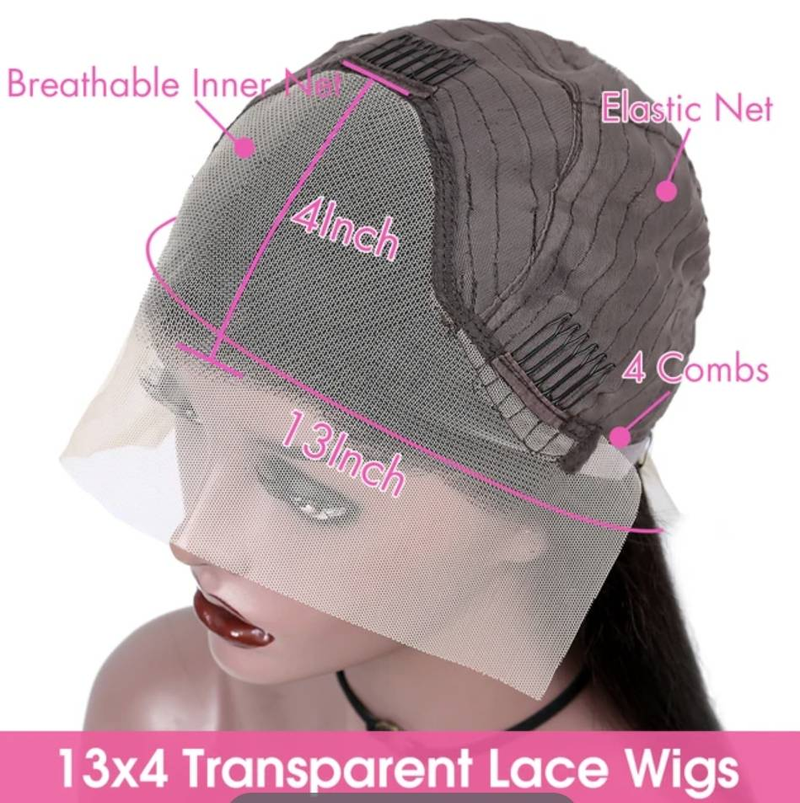 Afro Kinky Krøllete Parykk med Blonde Closure, Brunt, 20 tommer, Krøllete Parykker med Ekte Hår_voghion.com
