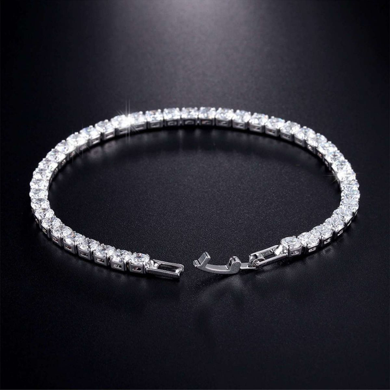 Hip hop zircon bracelet zircon anklet simple bracelet gift hiphop_voghion.com