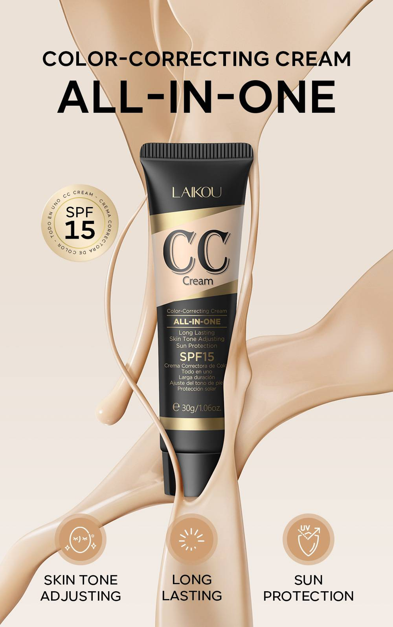 Crema CC LAIKOU, 30 g (tubo) - Copre le imperfezioni, definisce i contorni, non sbava e idrata_voghion.com