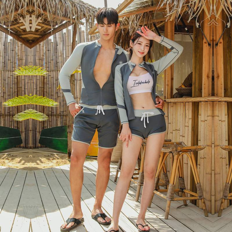 Trajes de buceo, protección solar para hombres y mujeres, secado rápido, dos piezas, manga larga, pantalones largos, trajes de snorkel, trajes de baño, surf_voghion.com