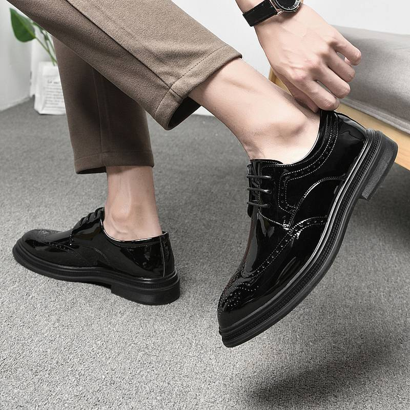 Men Shoes Mens Business Dress Retro Gentleman Formal Carved Brogue Formal Shoes Men High Quality Casual Shoes_voghion.com