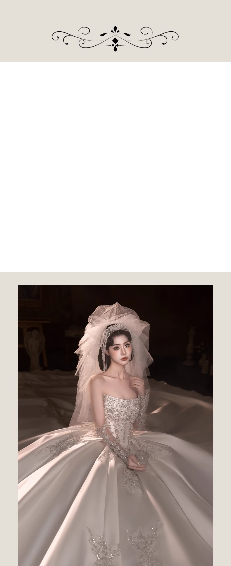 Summer Wedding Dress – Satin Strapless A-Line Gown With Detachable Train & Corset Back, Flattering For Petite Brides (XS-XXL)_voghion.com