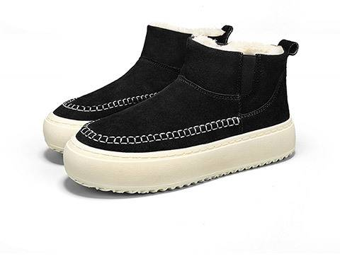 Scarpe da uomo 2025 Inverno Nuovo stile Stivali da uomo con suola spessa, pile e cotone ispessito_voghion.com