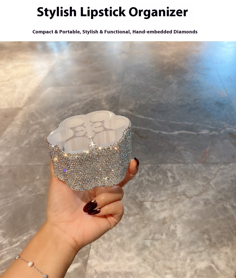 Premium auto medicijn organizer met kristallen accenten - 18L opbergkoffer met meerdere compartimenten voor reisbenodigdheden_voghion.com