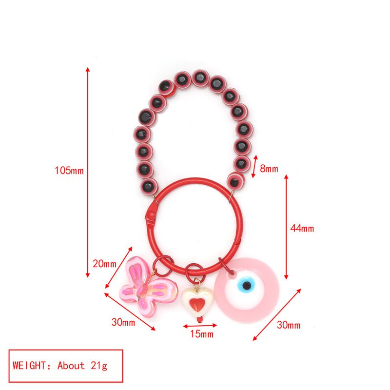 Neuer DIY-Handyketten-Schlüsselanhänger, europäischer, amerikanischer und türkischer Auto-Schlüsselanhänger mit blauem Auge._voghion.com