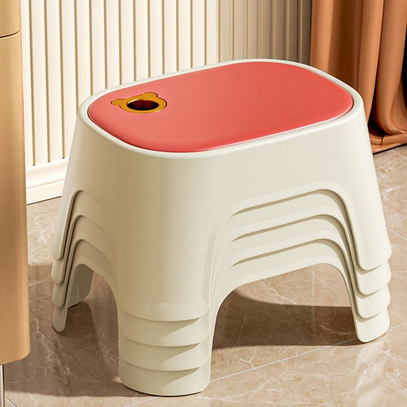 Kleines Modell Haushaltskunststoff Verdickter Wohnzimmerbankstuhl Kinderdusche Badezimmer Schuhwechsel Niedriger Hocker_voghion.com