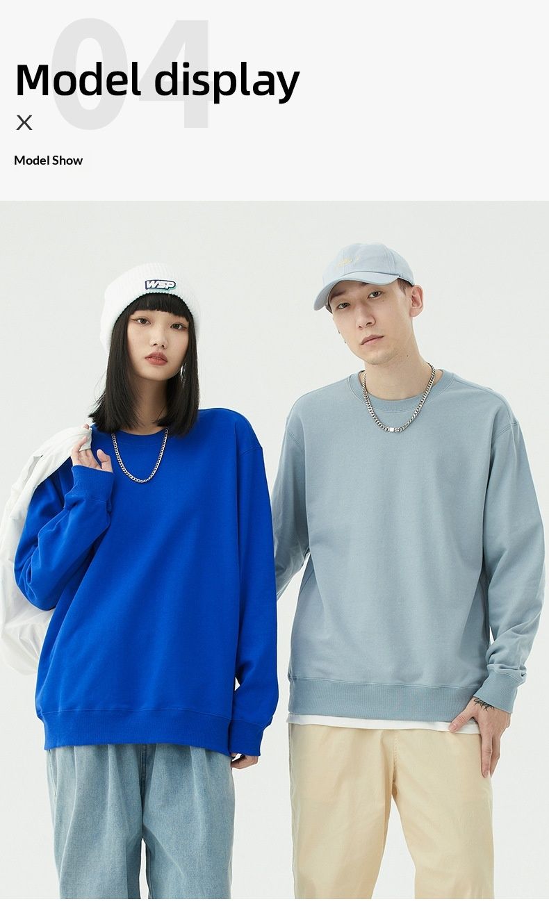 Felpa personalizzata Forge Pure da uomo, con base in spugna di cotone 300G e stampa, scollo rotondo, marchio trendy, personalizzazione_voghion.com