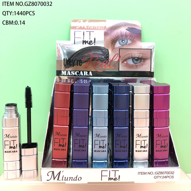 Mlundo film rich waterproof thick fiber long curling silicone brush head 4D eye black_voghion.com