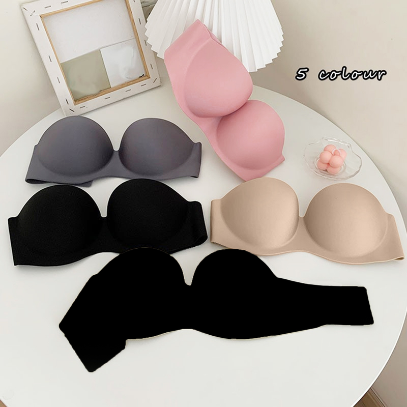 Weizhifu femei sutien invizibil fără bretele sutien fără fir dintr-o bucată respirabil corset push up lenjerie intimă non-alunecare bralette lenjerie intimă feminină_voghion.com